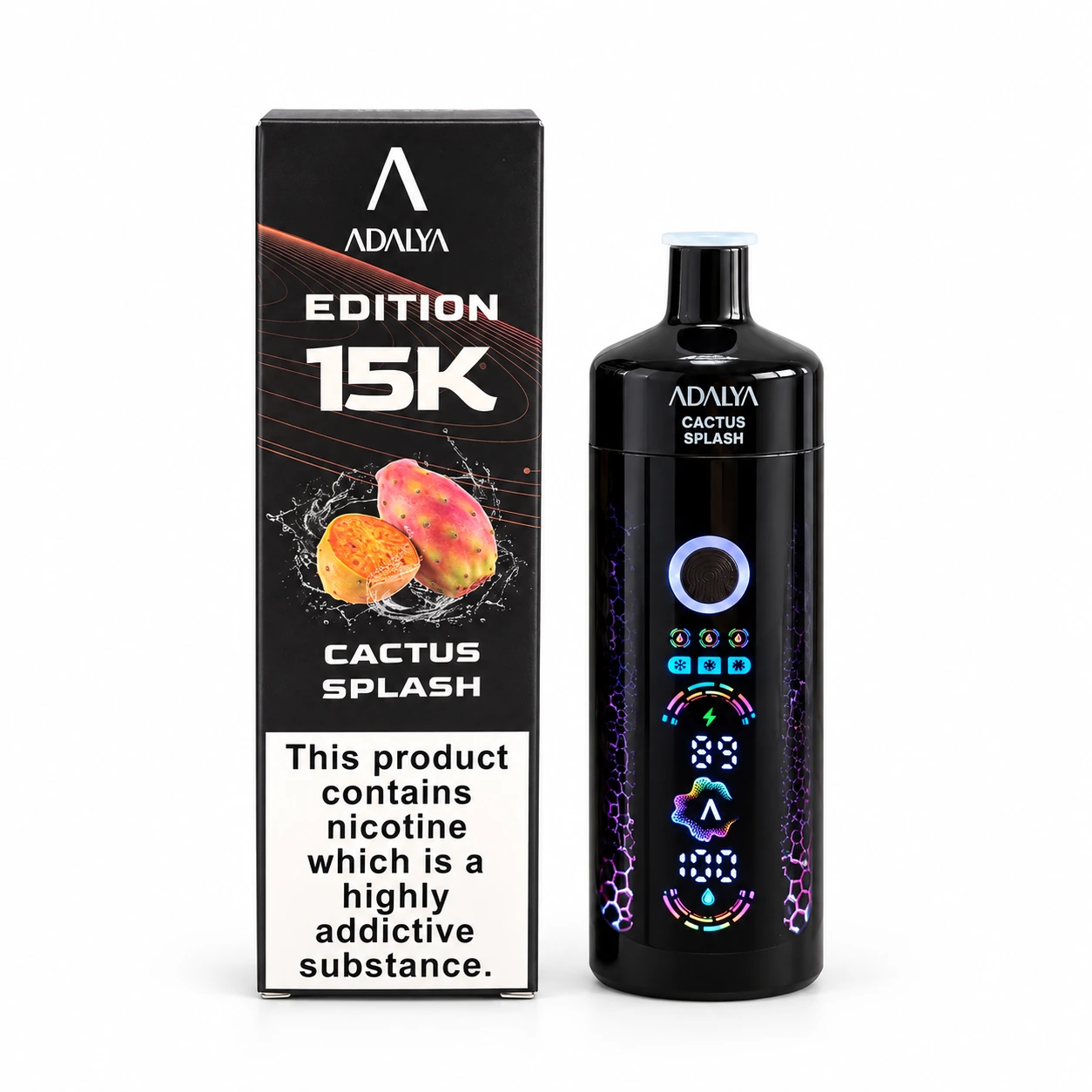 Adalya 15K - Cactus Splash, produit et emballage