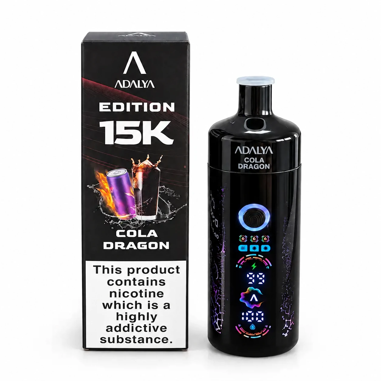Adalya 15K - Cola Dragon, produit et emballage
