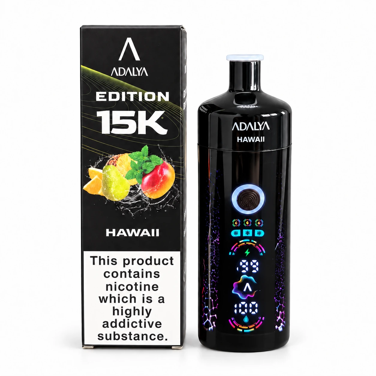 Adalya 15K - Hawaii, produit et emballage