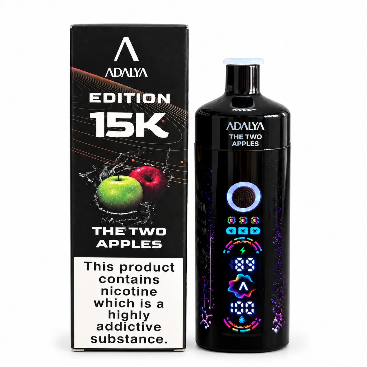 Adalya 15K - Two Apple, produit et emballage